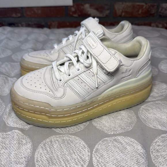 adidas Triple Platforum Low Women's Crystal White GZ8644 Sz 4.5 - Picture 1 of 16